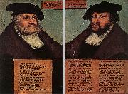 Portraits of Johann I and Frederick III the wise, Electors of Saxony dfg CRANACH, Lucas the Elder
